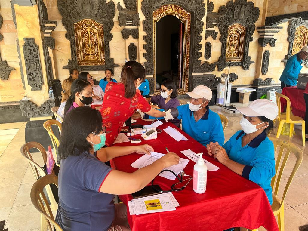 Pelaksanaan Puskel dan Vaksinasi Covid-19 di Banjar Tengah Pecatu